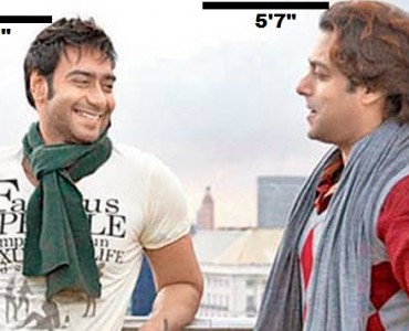 Ajay Salman khan height bollywood stars