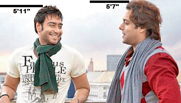 Bollywood Actors Height Chart