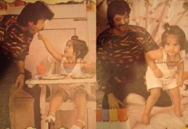 Anil Kapoor with daughter