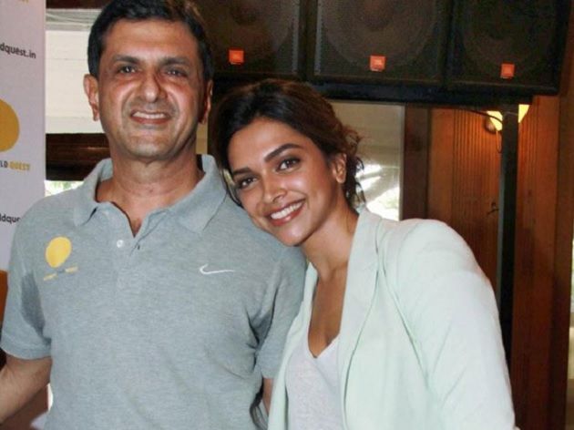 deepika with dad