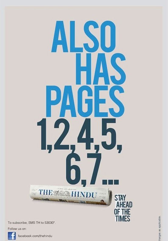 The hindu ad indian ads