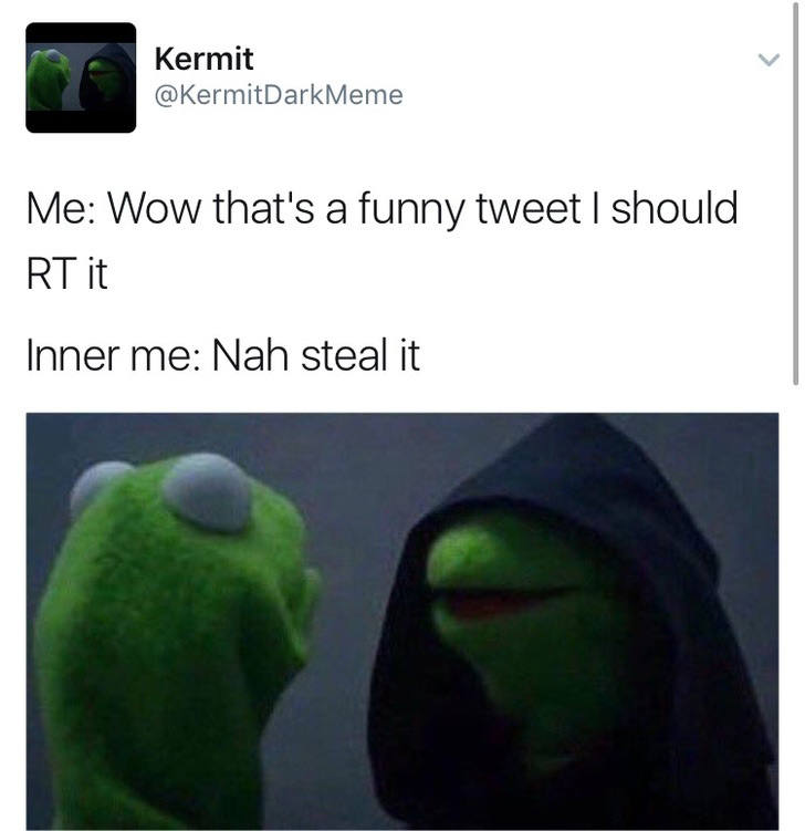 evil kermit memes