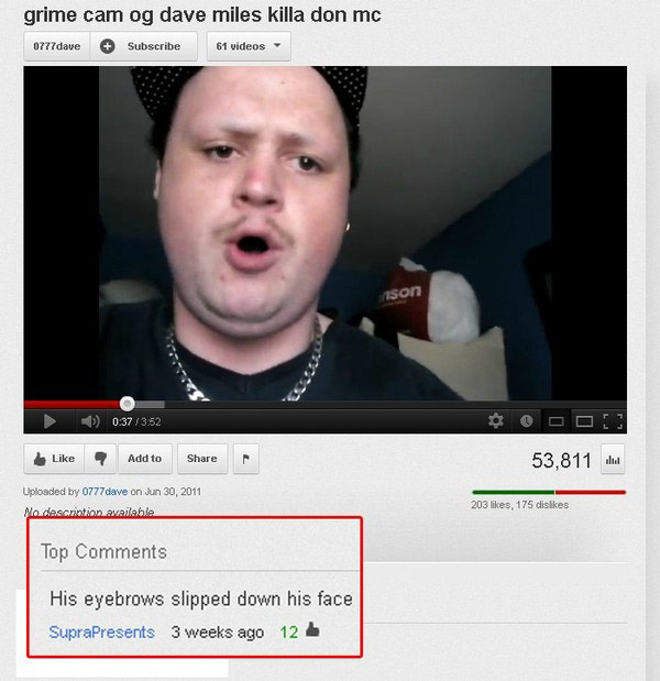 funny youtube comments