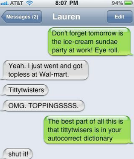 Autocorrect Fails