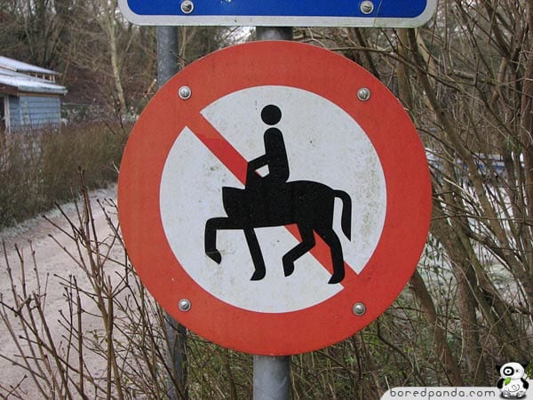 funny road signs