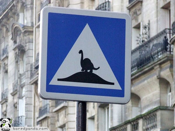 funny road signs