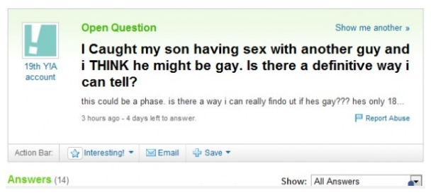 funny Yahoo Questions & Answers