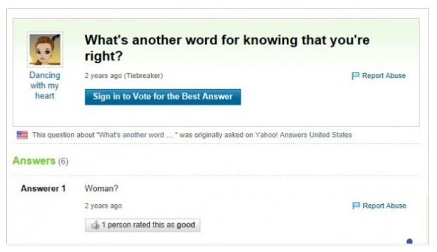 funny Yahoo Questions & Answers