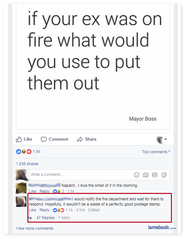 Amusing Facebook Interactions