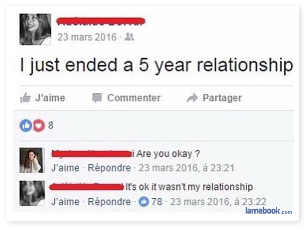 Amusing Facebook Interactions