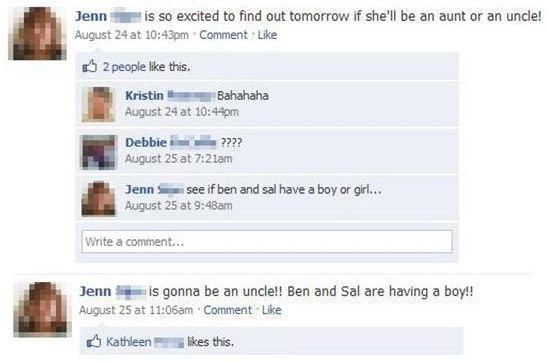 Amusing Facebook Interactions