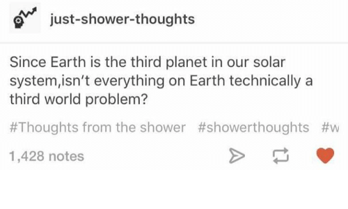 Just Shower Thoughts