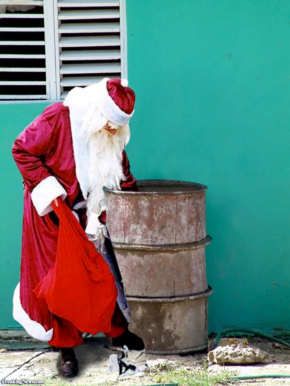 hilarious santa claus card picture