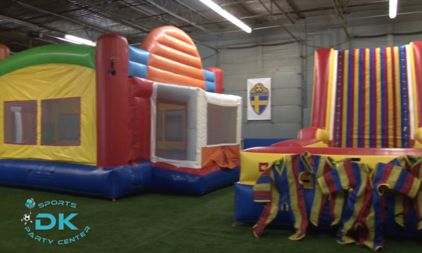 host fun ohio parties with inflatables velcro wall slide sports training area am