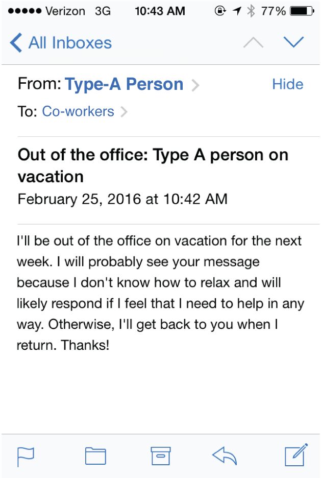 Honest Out Of Office Messages