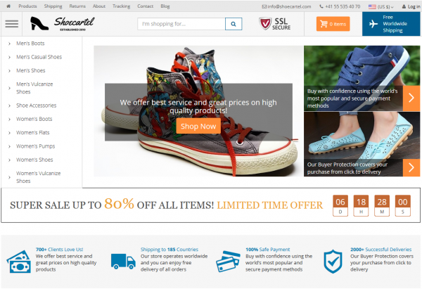 shoe warehouse website
