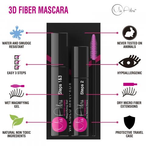 the mia adora s 3d fiber lash mascara kit is a reliable mascara that provides ex