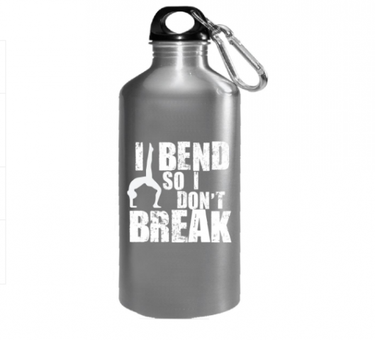 say i love you with a customized stainless steel water bottle