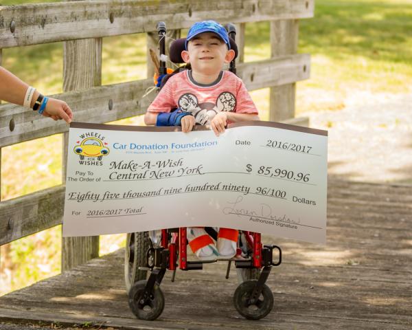 wheels for wishes car donation program honored by make a wish central new york