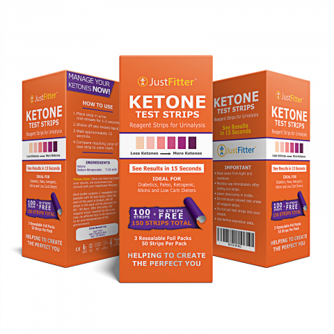 attractive discount launched on just fitter re sealable ketone test strips in eb