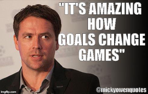 Michael Owen Football Commentary Quotes