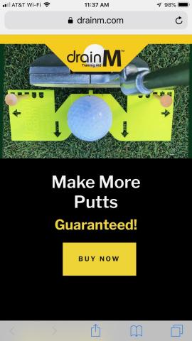 website debuts revolutionary pocket sized putting training aid with a special in