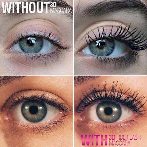 flake free 3d fiber lash mascara for users with sensitive eyes