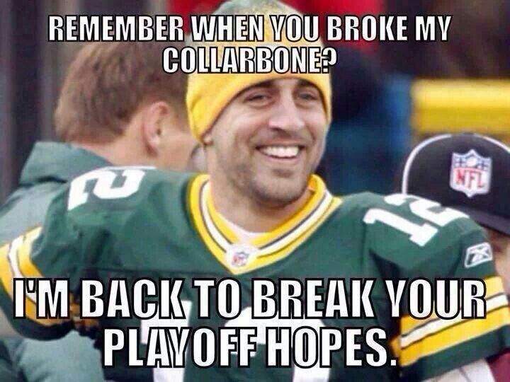 Aaron Rodgers Broken Collarbone Meme