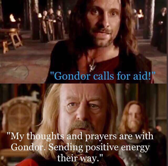 Sending Thoughts and Prayers meme