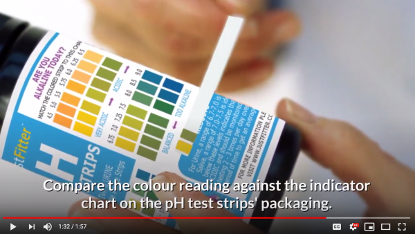 new faq video from just fitter helps users read ph test strips