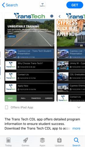 transtech announces a new app for their truck driving amp cdl testing school in 