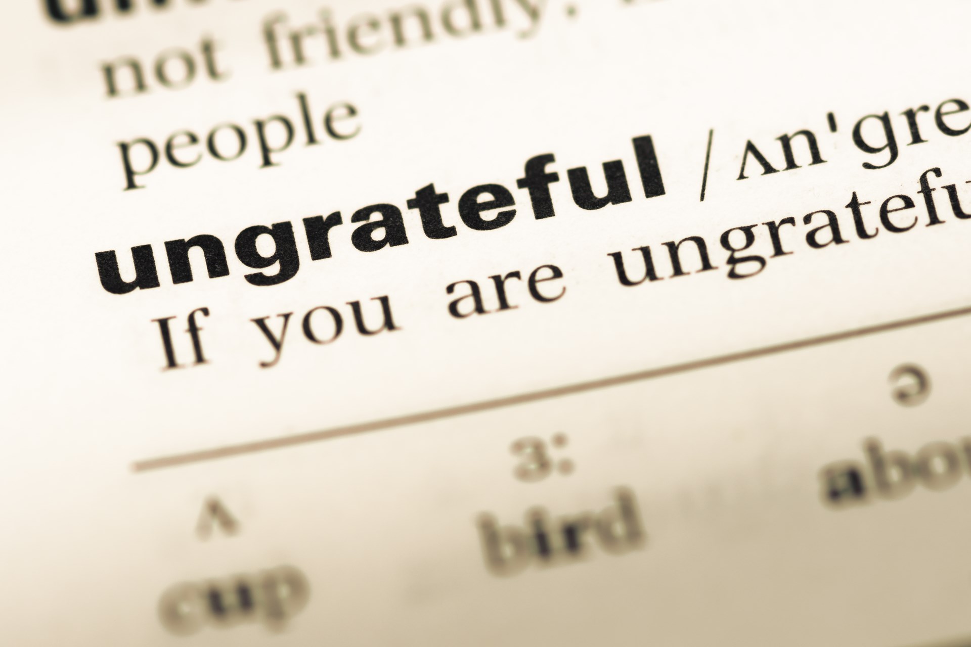 ungrateful people quotes