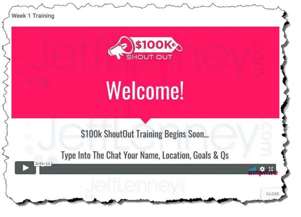 full review of 100k shout out by super affiliate jeff lenney founder of jefflenn