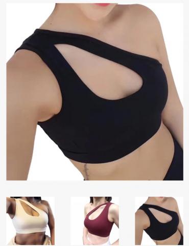 dress your big bust in one shoulder sexy sports bra for health style amp comfort