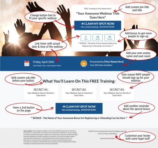 want more leads for your niche business webinar check out this dfy template