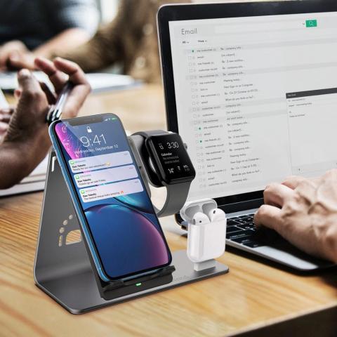 charge your apple watch iphone amp airpods with this one docking station