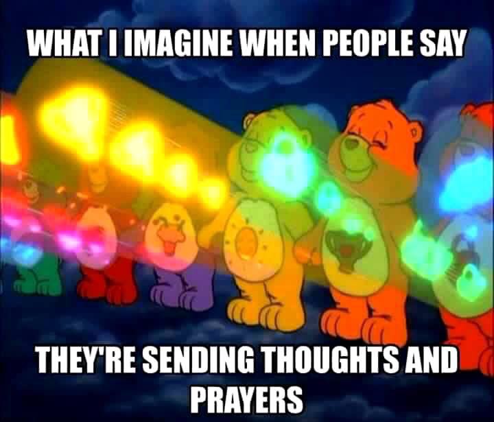 funny thoughts and prayers meme