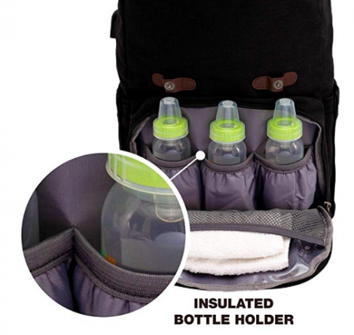 get the best premium waterproof unisex baby diaper backpack with stroller straps
