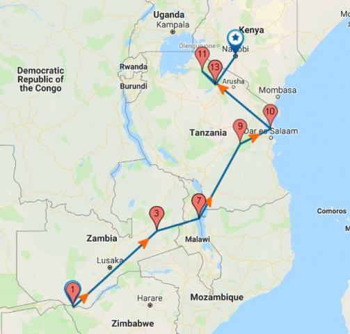 21 days east african safari tour announced