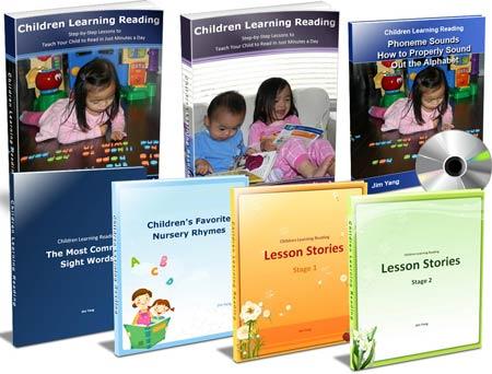 children learning program teaching children how to read