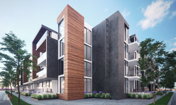 ground up development of four story apartment project with 97 units wrapped arou