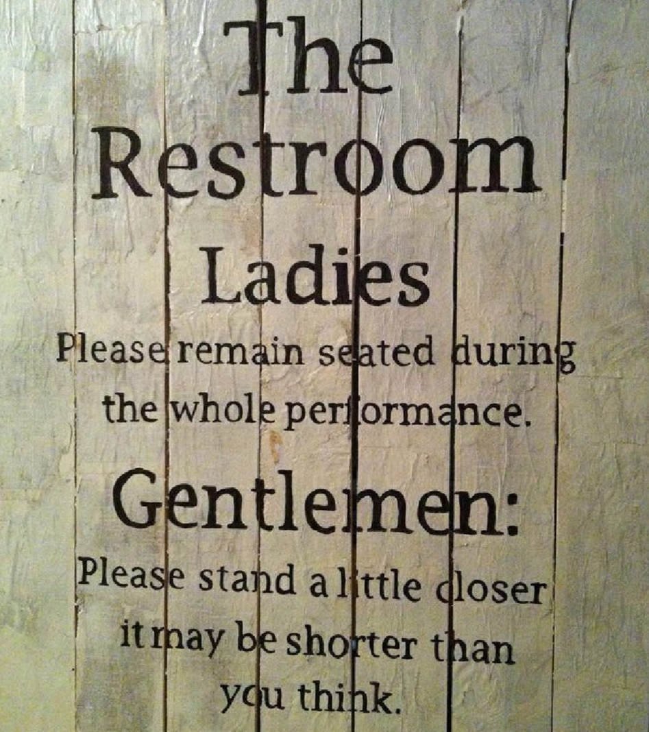 funny bathroom signs