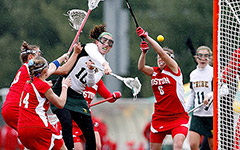 Tribe Athletics in Lacrosse game
