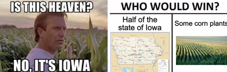 funny jokes in Iowa memes