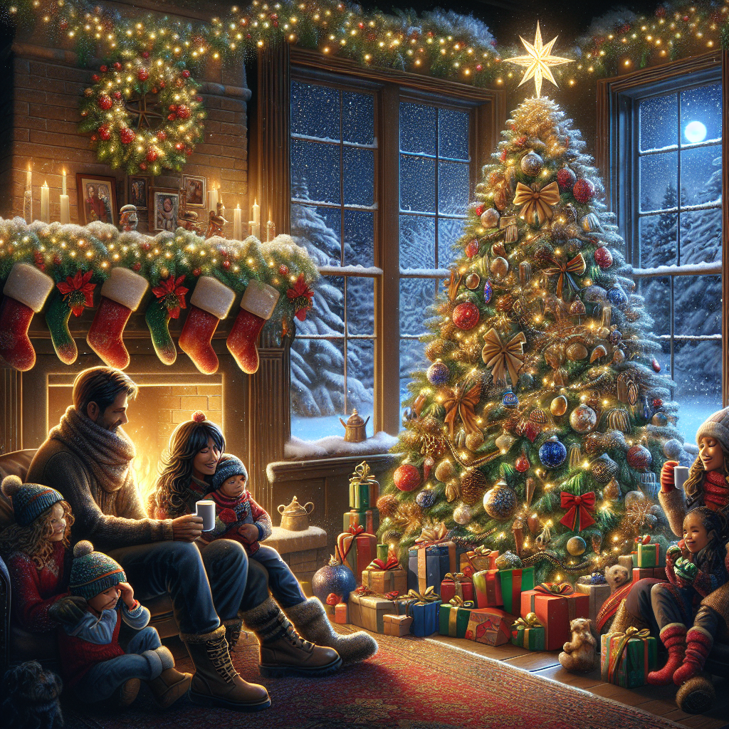image of a family during Christmas - December 2024 event, celebration, special holiday.
